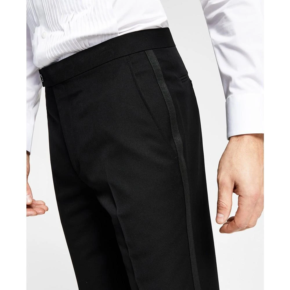 Alfani Men's Classic-Fit Stretch Black Tuxedo Pants, Created for Macy's 4