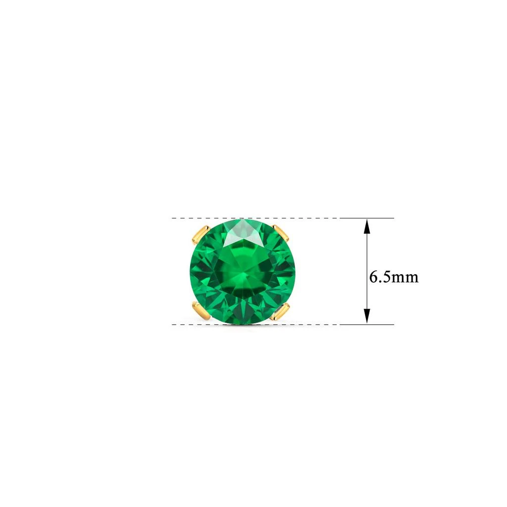 SuperJeweler 2 Carat Gemstone Stud Earrings In Gold-Classic Solitaire Gemstone Earrings All Gemstone Options 4