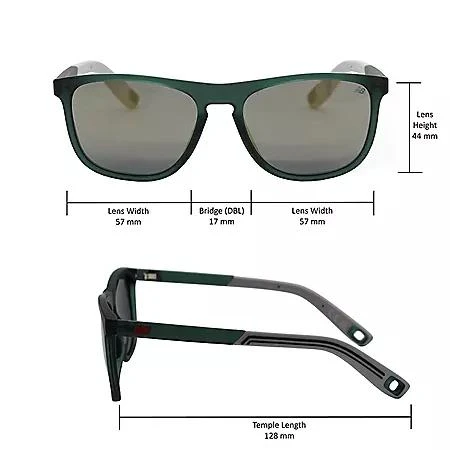 New Balance New Balance NB870-085S Full Rim Rectangle Wrap Sunglasses 5