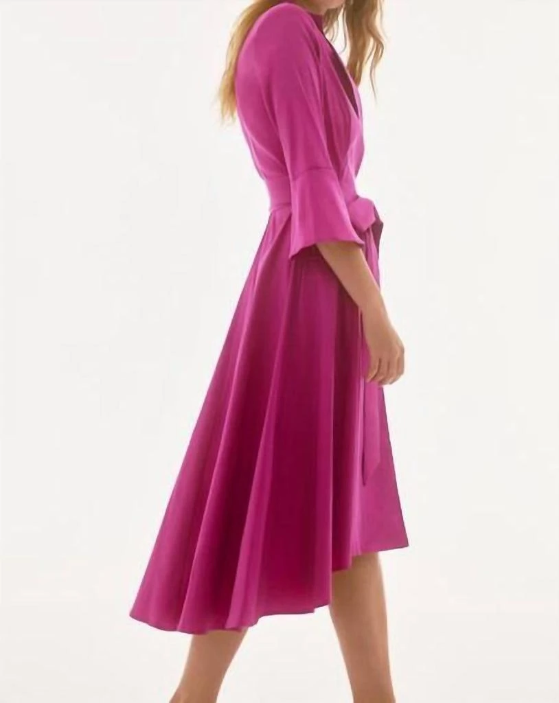 JOSEPH RIBKOFF Joseph Ribkoff - Stretch Taffeta Wrap Dress 3