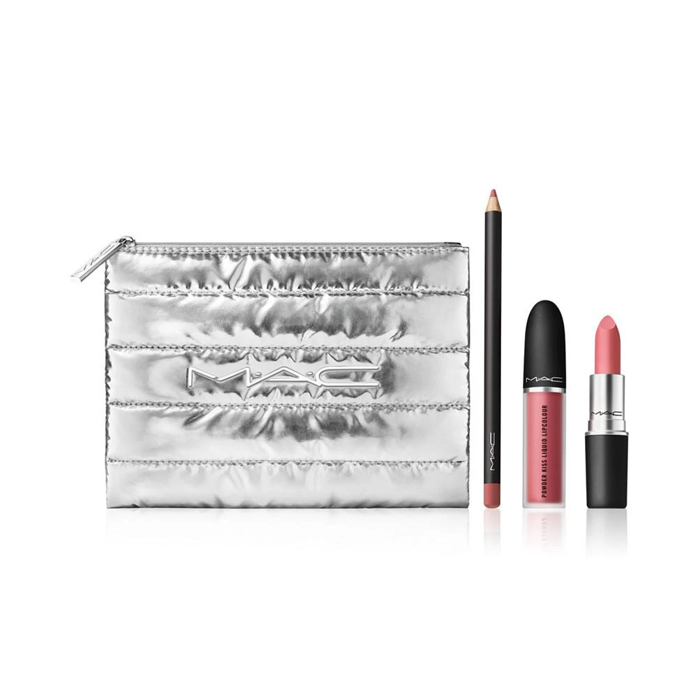 MAC 4-Pc. Powdered Snow Powder Kiss Lip Set 1