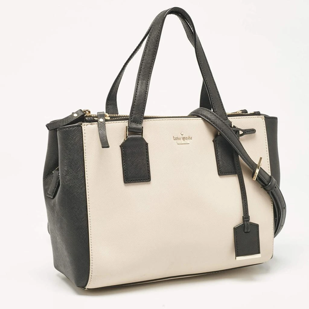 Kate Spade Kate Spade Black/Cream Leather Cameron Street Teegan Top Handle Bag 3
