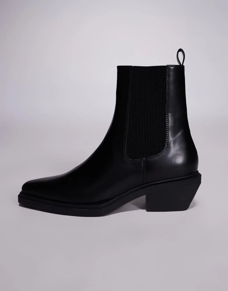ASOS ASOS DESIGN chelsea boots in black with cuban heel 2
