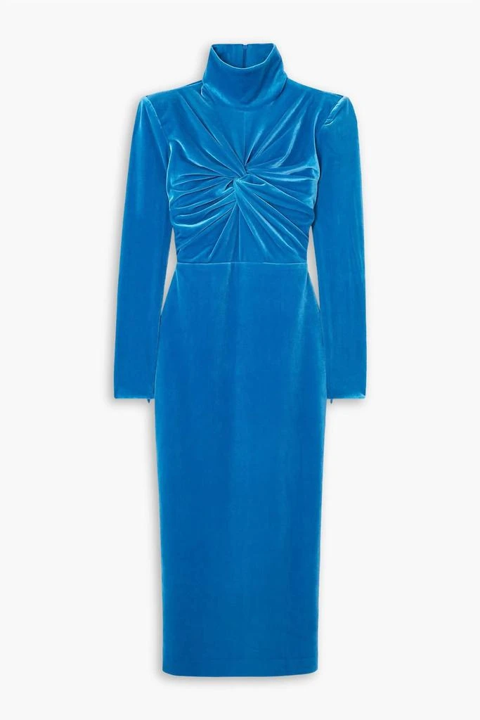 Alex Perry Alex Perry - Preston Velvet Turleneck Twist Long Sleeve Dress 3