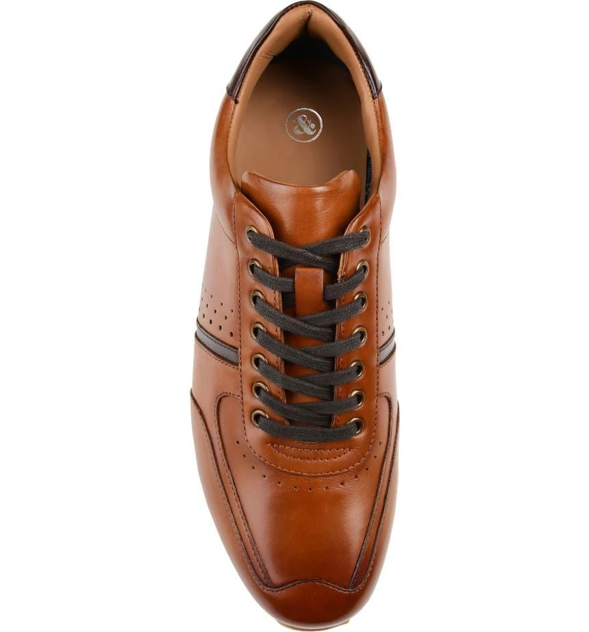 Thomas & Vine Men\'s Fenway Low Top Cognac Leather Sneaker Size 10.5 Men main image 3