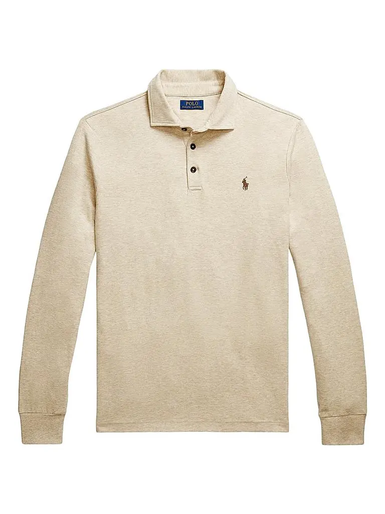 Ralph Lauren Double-Knit Jersey Long-Sleeve Polo Shirt 1