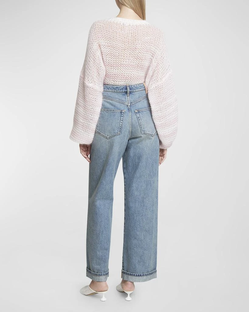 Loewe Deconstructed Criss-Cross Waistband Jeans 4