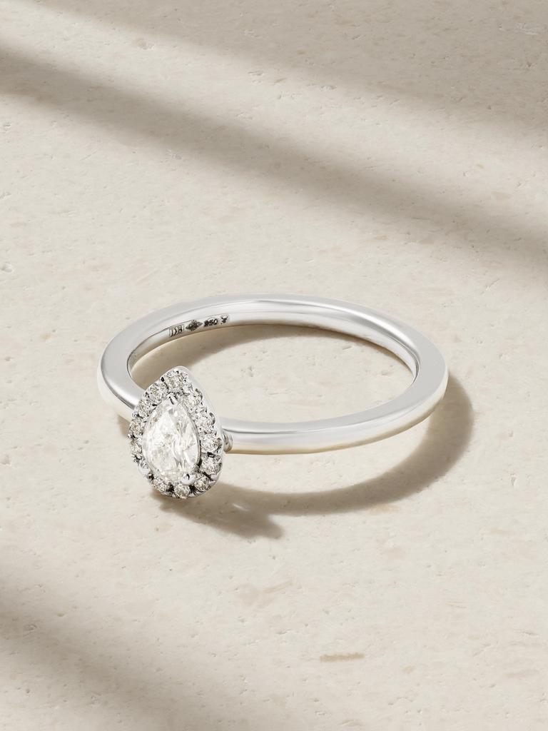 De Beers Aura 铂金钻石戒指