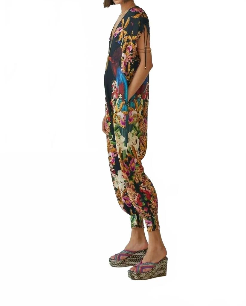Carolina K Sera V-Neck Jumpsuit In Divine Birds Black 3