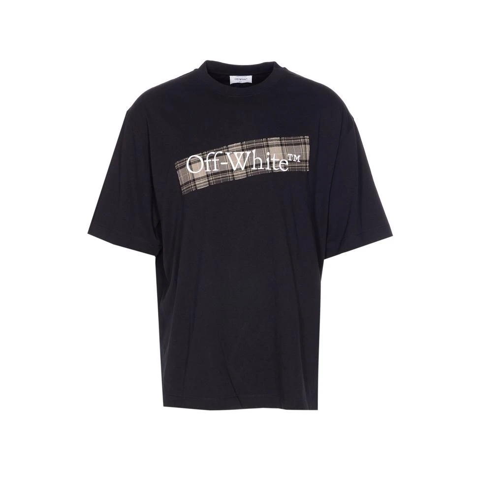Off-White Off-White Logo Embroidered Crewneck T-Shirt 1