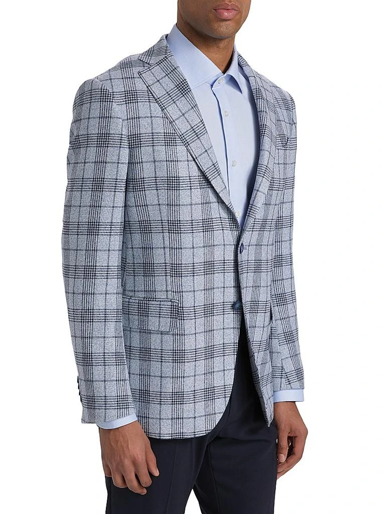 Saks Fifth Avenue COLLECTION Glen Check Wool-Blend Sport Coat 4