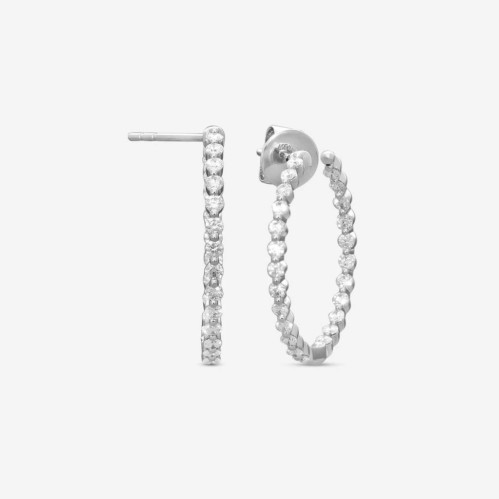 Mémoire Mémoire Aura 18K White Gold Diamond Hoop Earrings CHHO45424248W72000 2