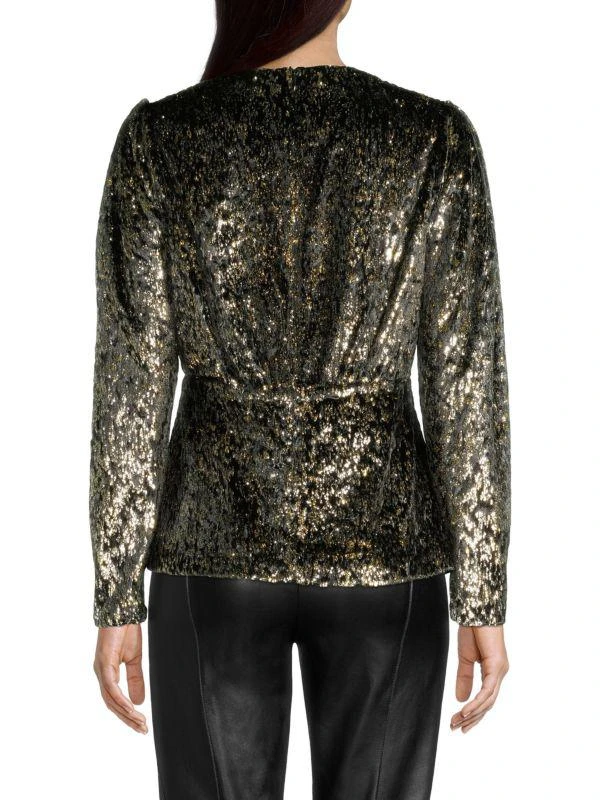 Tahari Sequin Peplum Top 2