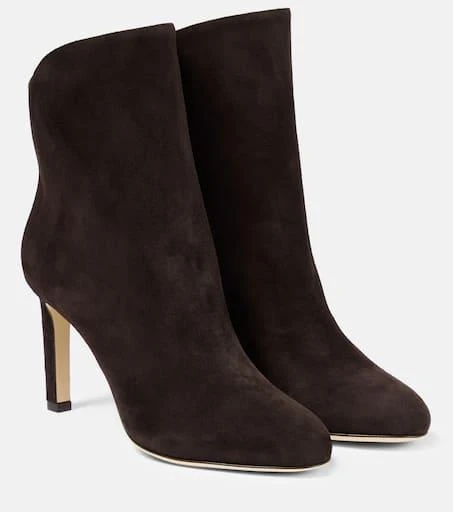 Jimmy Choo Karter 85 suede leather ankle boots 1