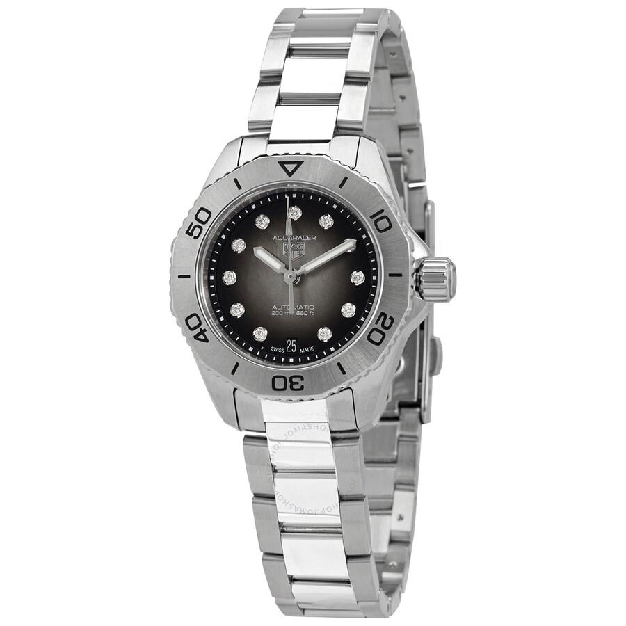 Tag Heuer Aquaracer Professional Automatic Diamond Black Dial Ladies Watch WBP2410.BA0622