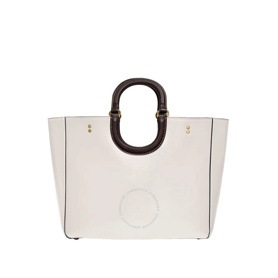 Coach Rouge Leather Trim Tote Bag 1