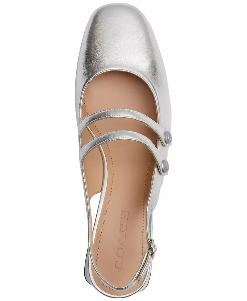 Coach Winley Patent Leather Mary Janes Slingback Pumps 4