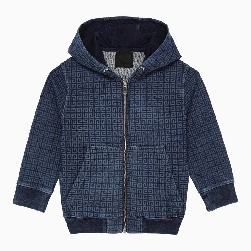 Givenchy Denim blue sweatshirt with 4G pattern 1