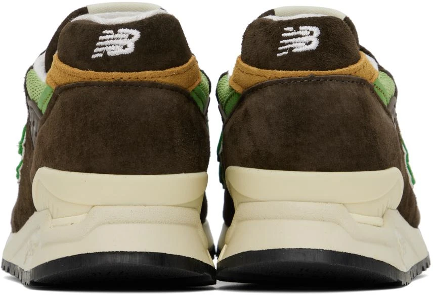 New Balance Brown & Green Made in USA 998 Sneakers 2