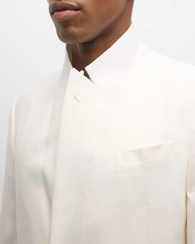 Emporio Armani Men's Textured Solid Dinner Jacket 6