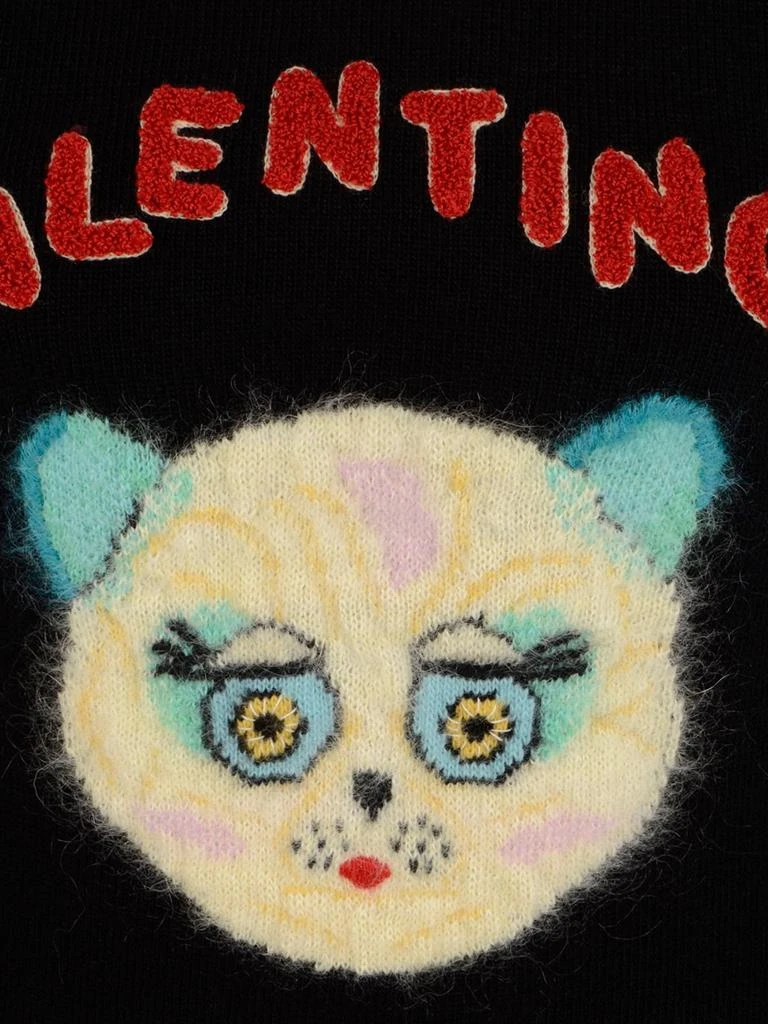 Valentino Valentino Animal Patterned Crewneck Jumper 3