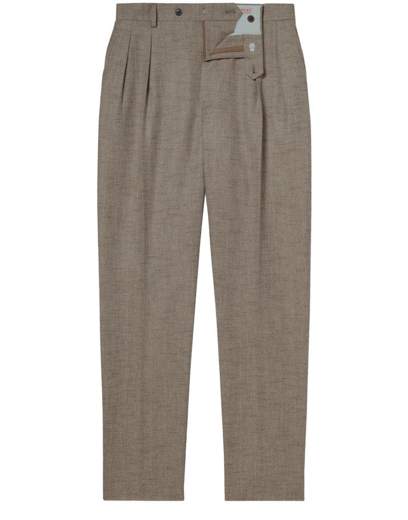 Fursac Wool trousers with herringbone