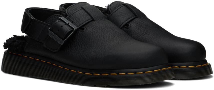 Dr. Martens Black Jorge II Faux-Fur Lined Mules 4