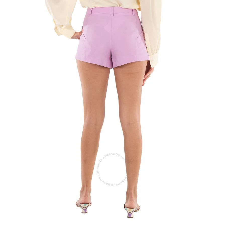 Stella McCartney Ladies Purple High-Waist Shorts 3