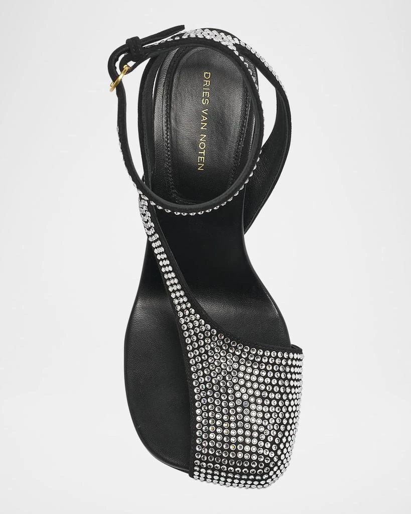 Dries Van Noten Virgo Rhinestone Asymmetrical Sandals 5
