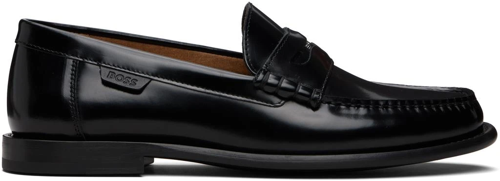 Hugo Boss Black Leather Loafers