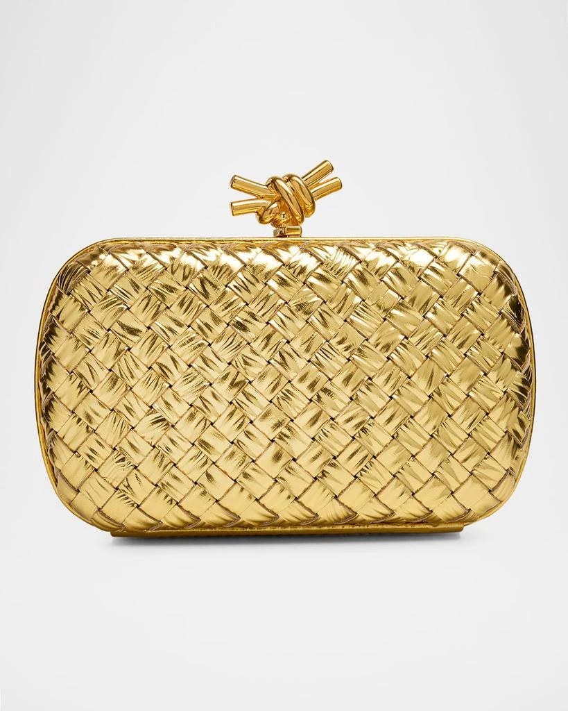 Bottega Veneta Embossed Laminated Leather Clutch Bag 1