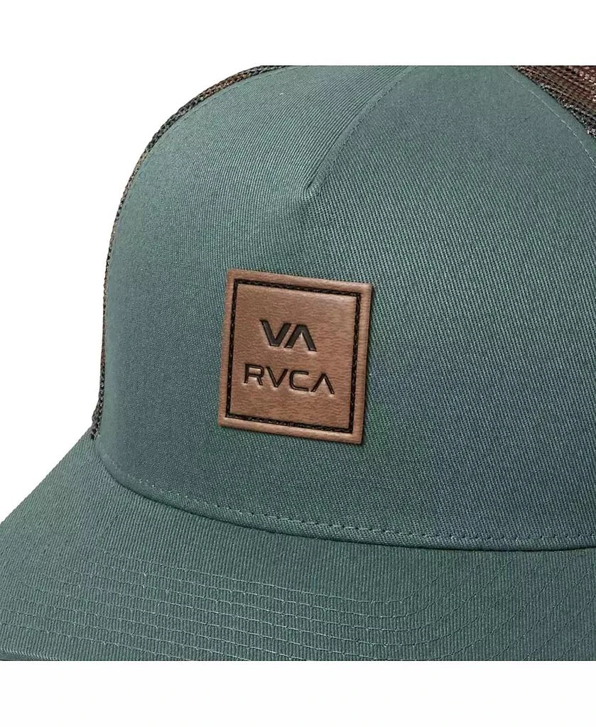 RVCA Men's Teal VA All The Way Trucker Adjustable Hat 2