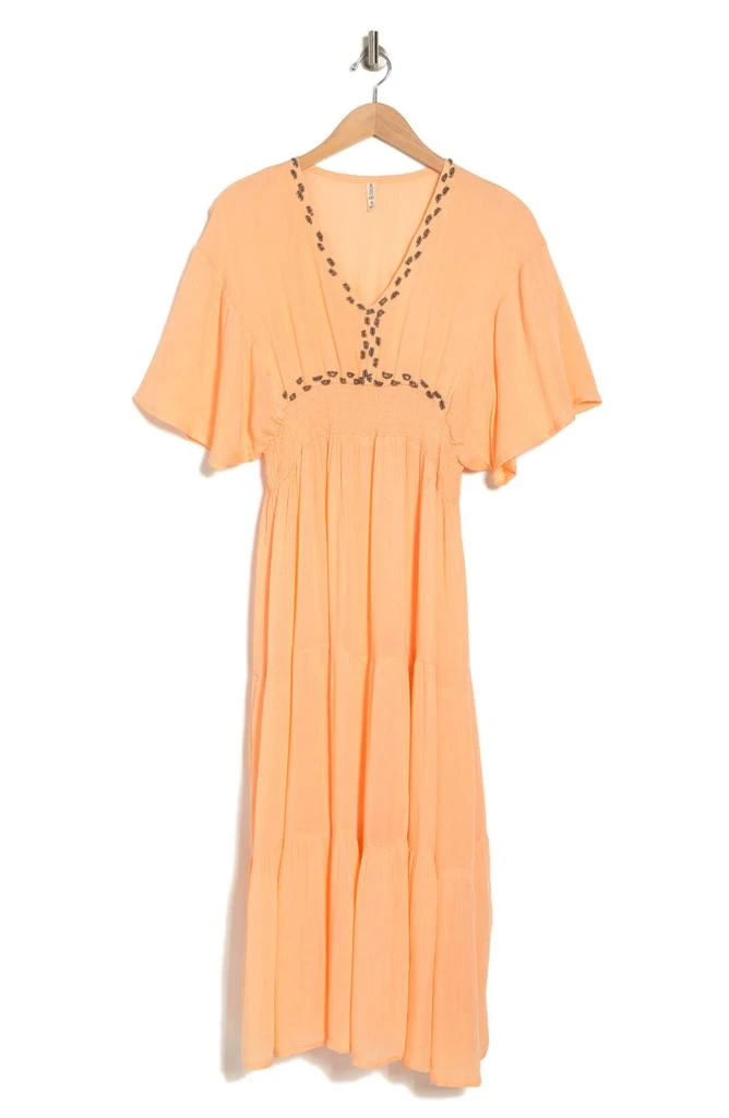 BOHO ME Beaded Maxi Cover-Up Dress 3