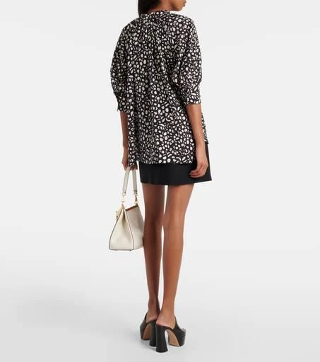 Max Mara Emy printed silk twill blouse 3