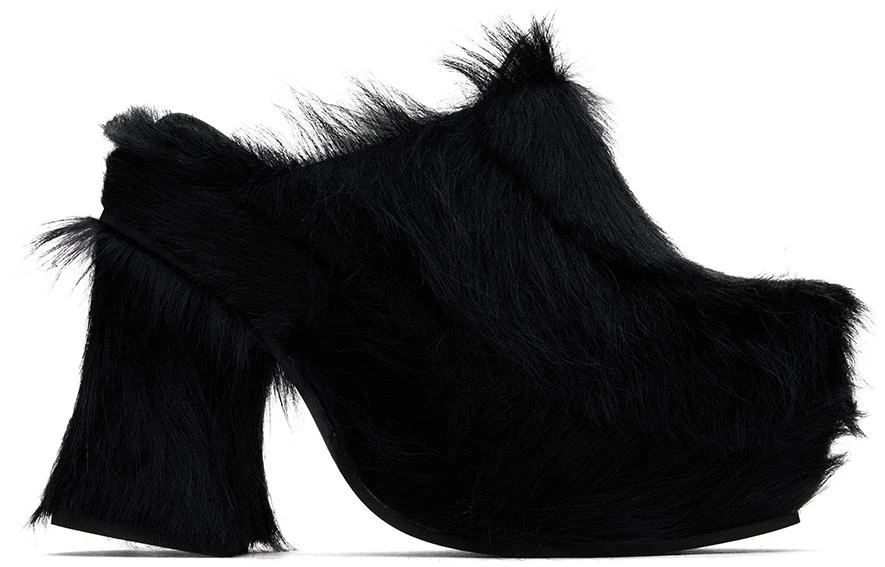 Eckhaus Latta Black Platform Mules 1