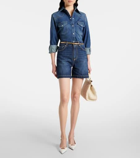Dolce 
Gabbana High-rise denim shorts 2