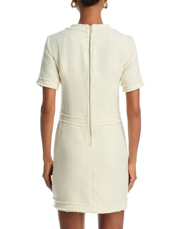 AQUA Tweed Short Sleeve Mini Dress - Exclusive 4