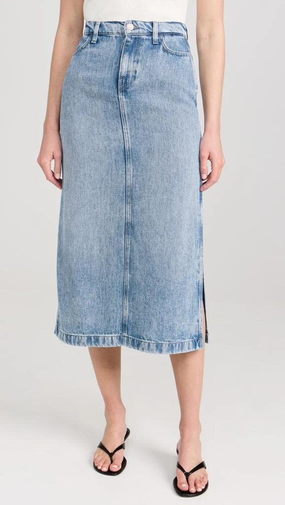 7 For All Mankind Midi Denim Skirt 6