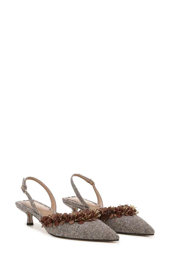 Sam Edelman Trent Slingback Pointed Toe Kitten Heel Pump 10