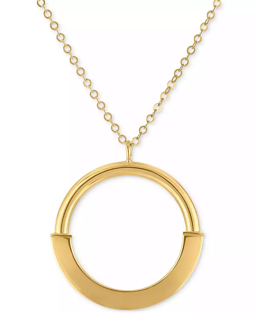 Macy's Circle 18" Pendant Necklace in 10k Yellow Gold