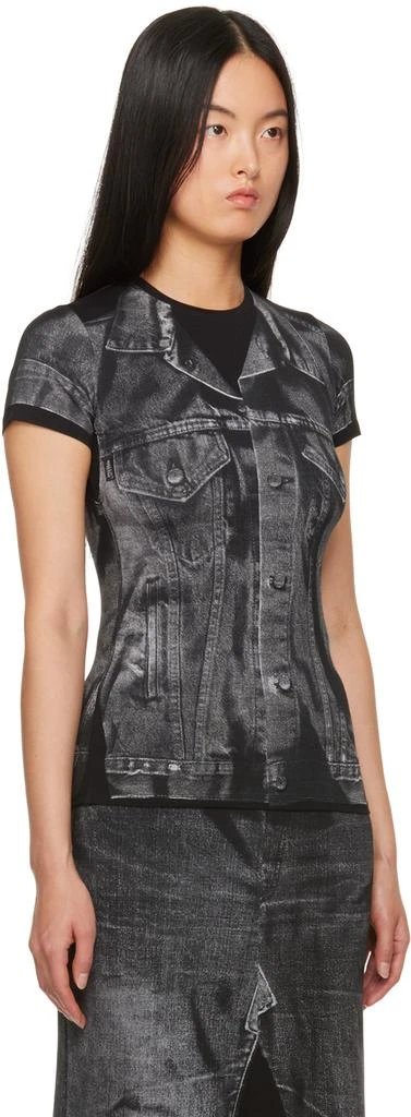 Jean Paul Gaultier Black Trompe L'œil T-Shirt 2