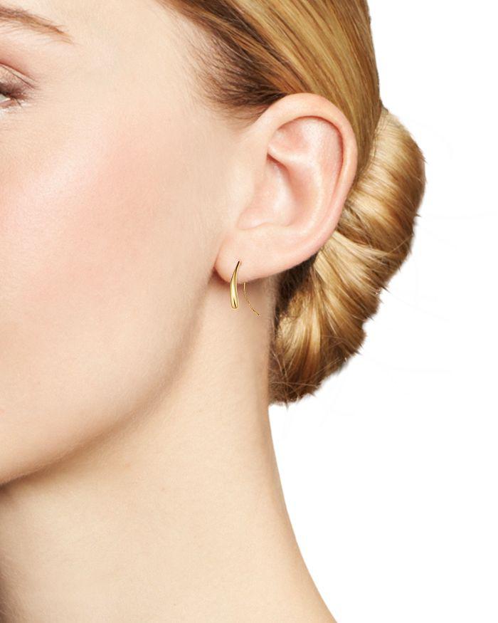 Bloomingdale's Teardrop Threader Earrings in 14K Yellow Gold - Exclusive