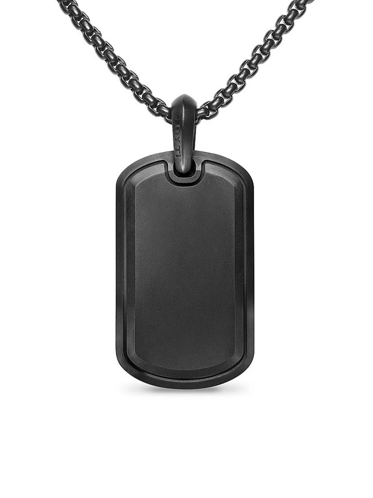 David Yurman Sculpted Cable Tag in Black Titanium 3