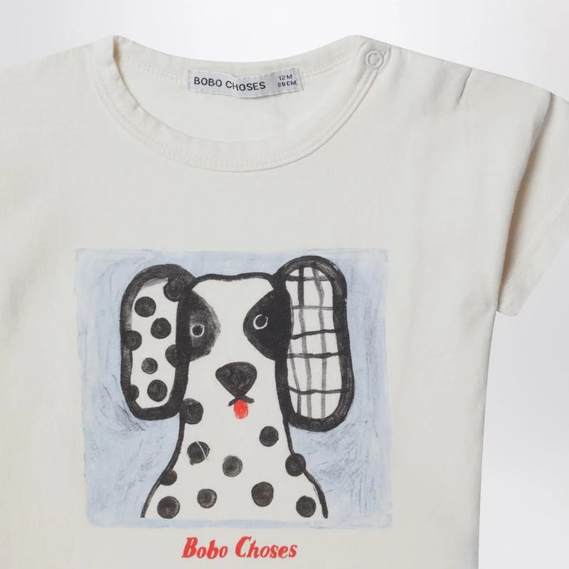 BOBO CHOSES Van Dog white T-shirt 3