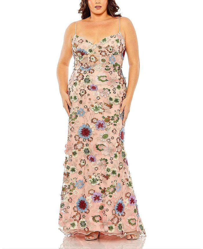 Mac Duggal Mac Duggal Embroidered Corset Gown 1