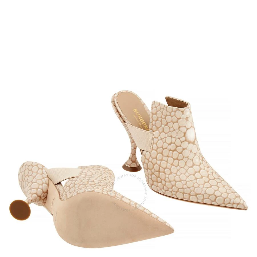 Burberry Ladies Stingray Print Leather Point-toe Mules 2