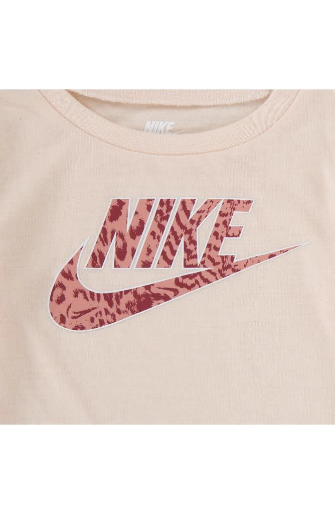 NIKE Puffer Vest, Long Sleeve Tee & Velvet Leggings Set 6