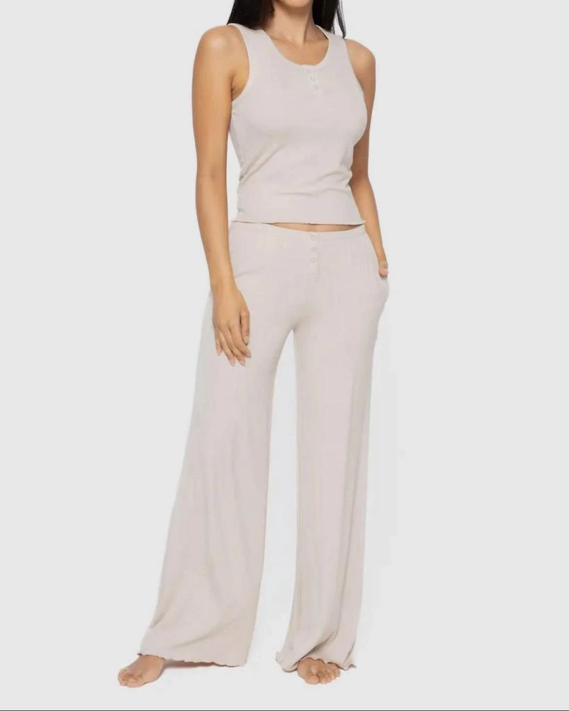 mono b Bamboo Pj Set In Bone