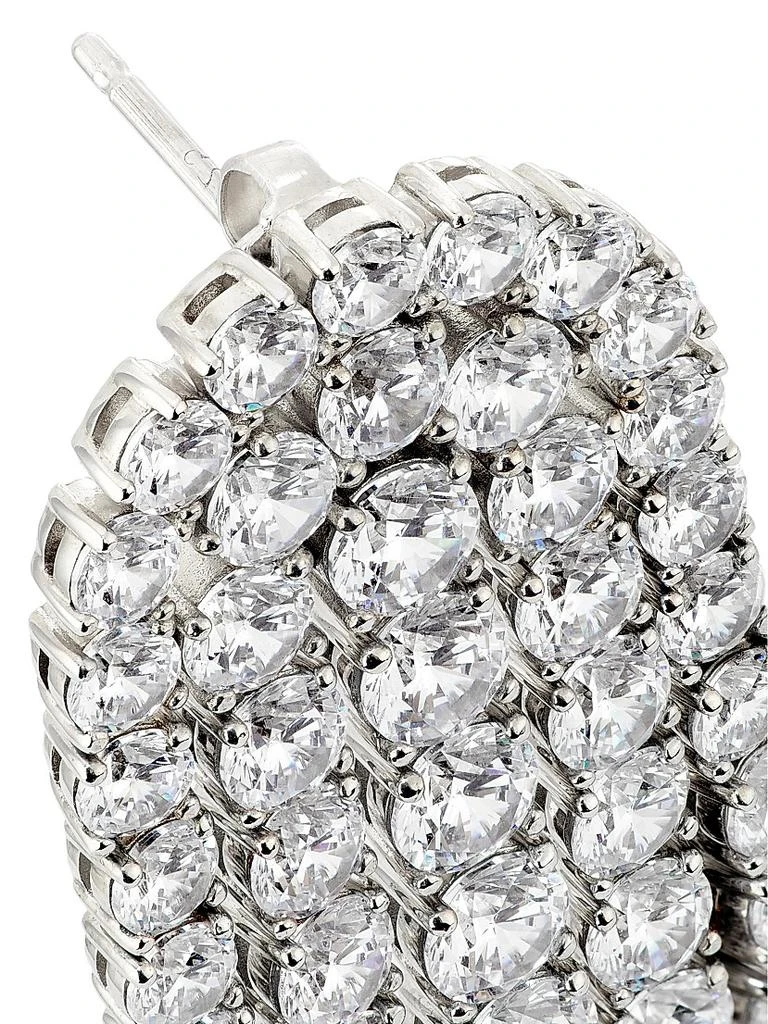 Adriana Orsini Bubbly Rhodium-Plated
Cubic Zirconia Tennis Chandelier Earrings 3