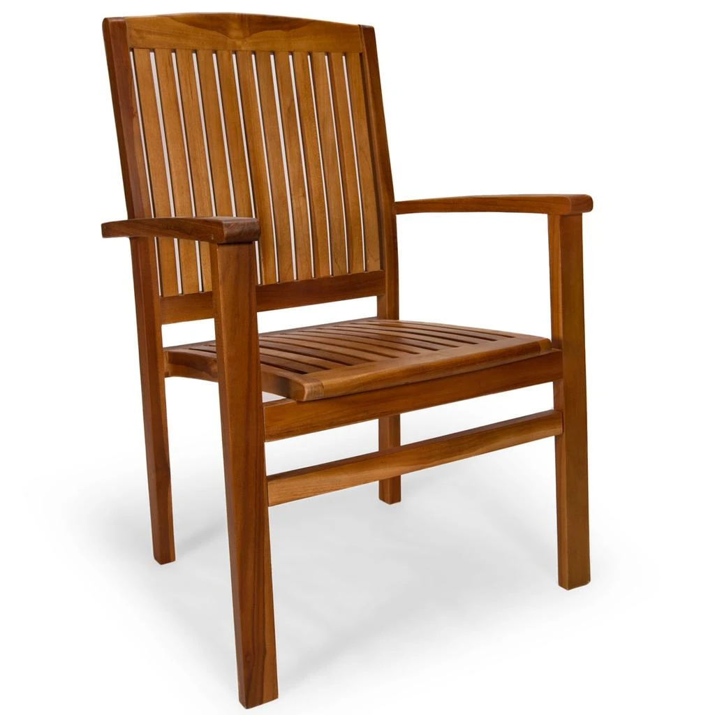 Hivvago Teak Stacking Chair
